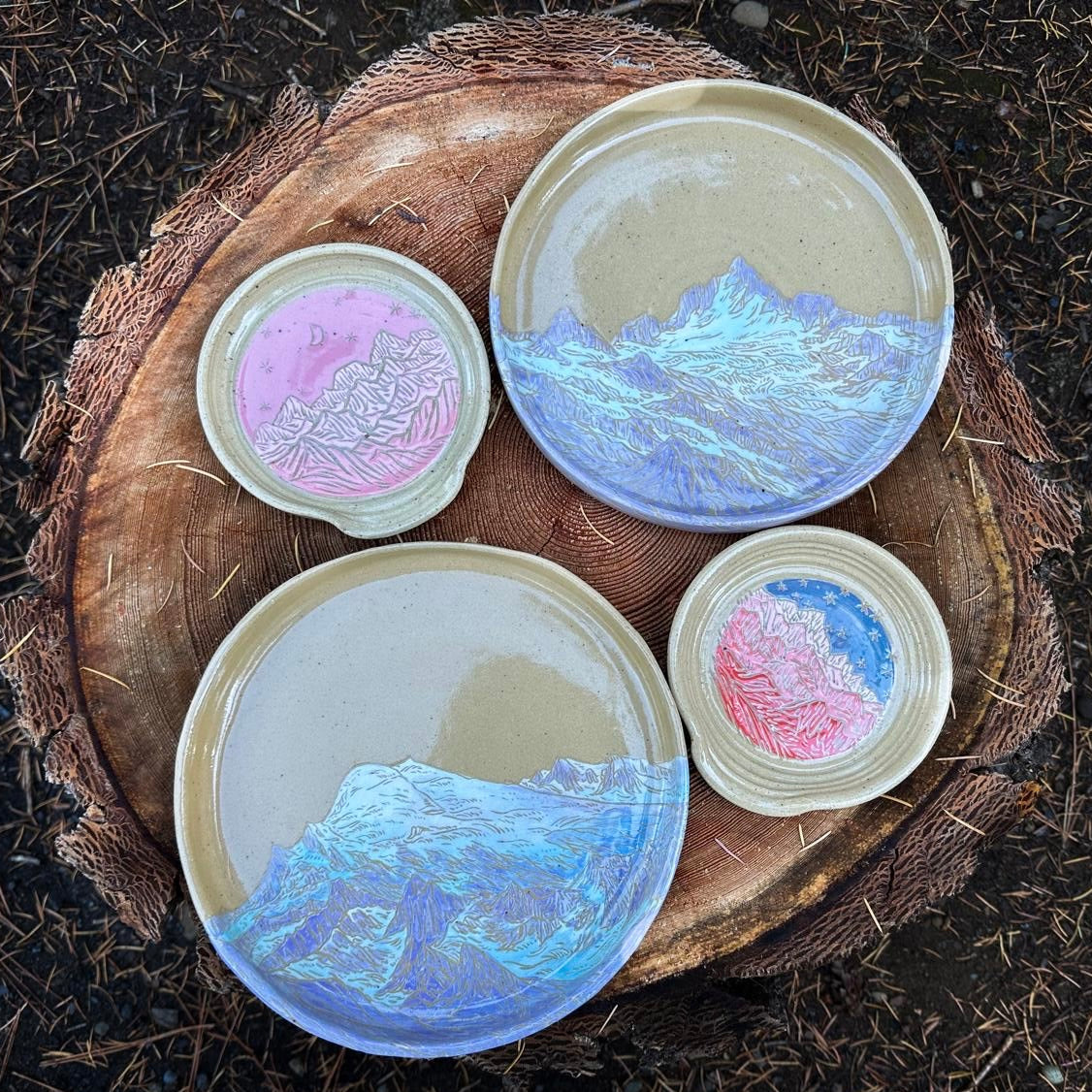 Mountain Watercolour Painting on Ceramics with Nikki Frumkin (Sunday, Nov 9)